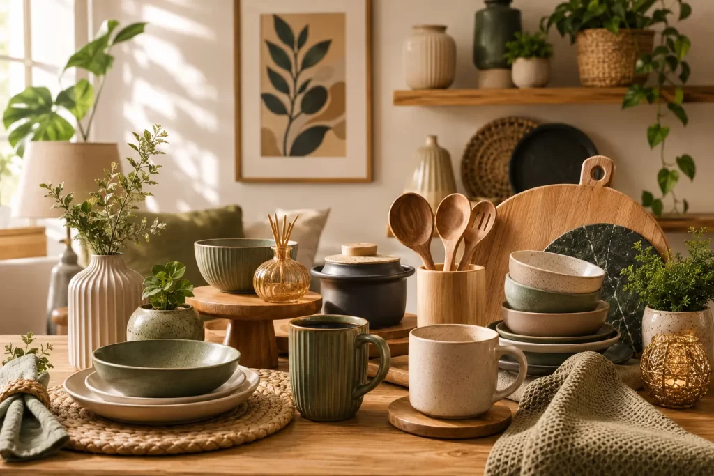 home décor and kitchenware