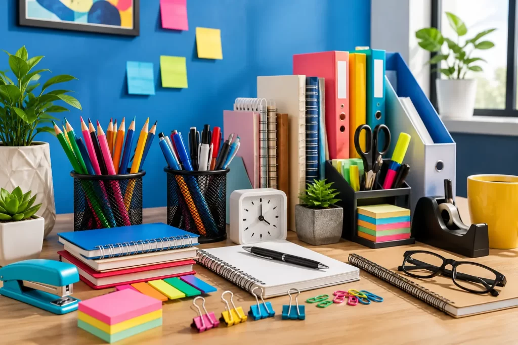 stationery and desk accessories