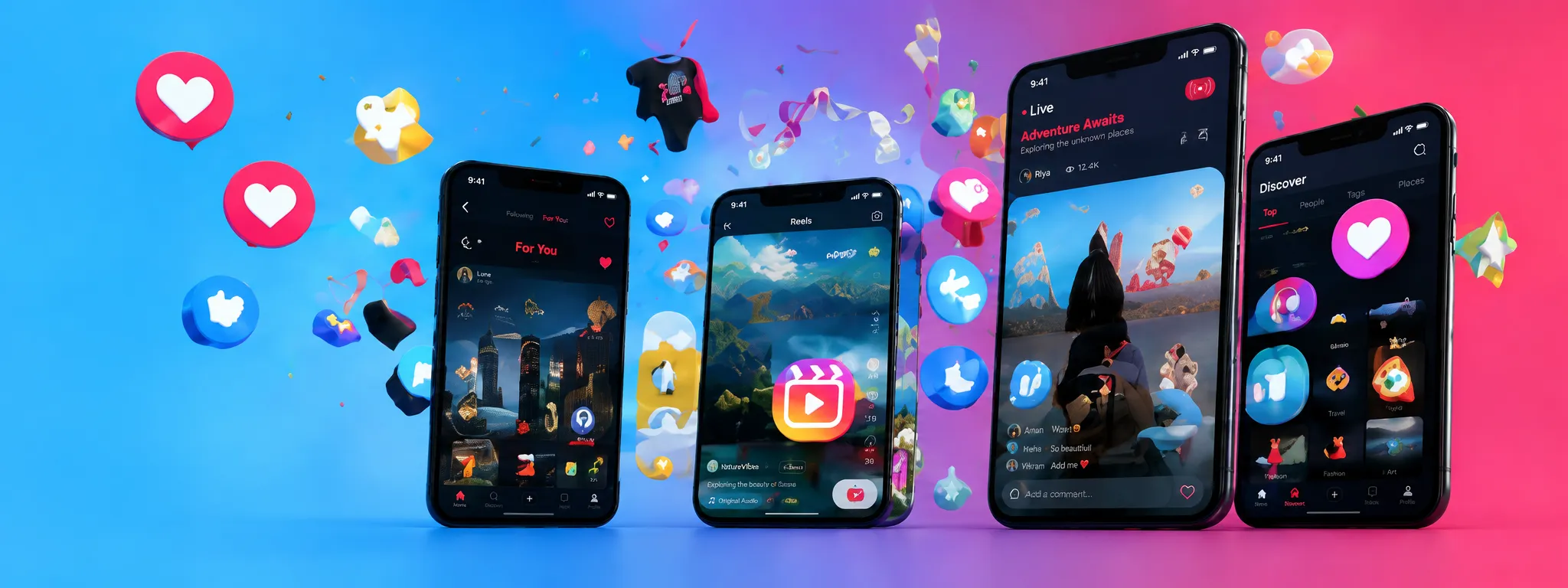 types of social media creatives image