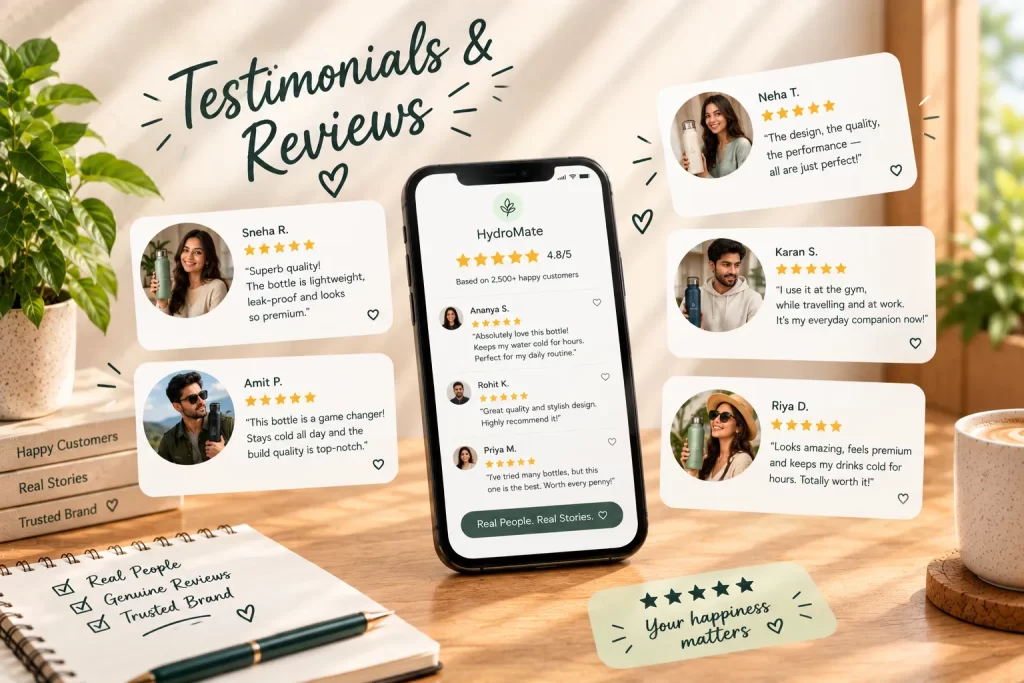 testimonials and reviews